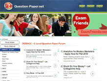 Tablet Screenshot of doeacc-olevel.questionpaper.net