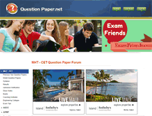 Tablet Screenshot of mhtcet.questionpaper.net